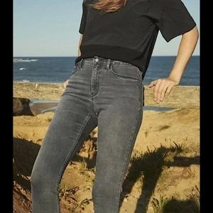 Athleta | Sculptek High Rise Ultra Skinny Jeans | Dark Grey | Size 14 | Used